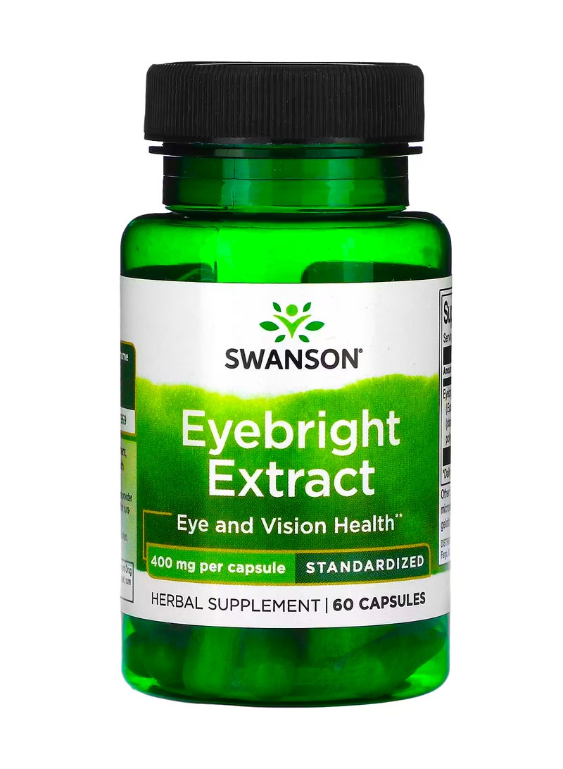 SWANSON Eyebright Extract 400 mg 60 Capsules