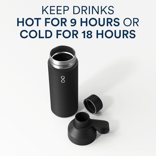 Ocean Bottle Original 25 oz | Stainless Steel Water Bottle | Reusable & Sustainable | Keeps Drinks Cold & Hot | Eco Friendly Gift (Obsidian Black) - Image 5