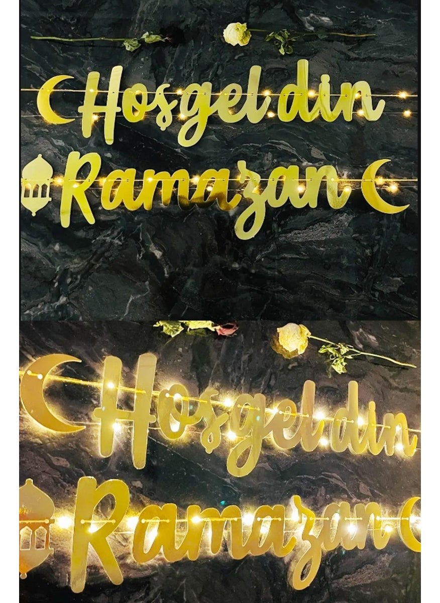 Pekshop - LED Welcome Ramadan Sign Illuminated Ramadan Ornaments - Image 1