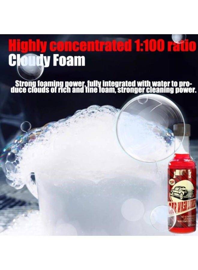 Concentrated Water Wax Car Wash Deep Cleaning Car Wash - Foaming Liquid Wax, Nourishes Car Varnish and Accessories 150ML - Image 3