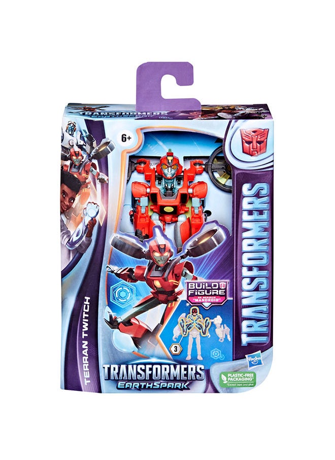 HASBRO - TRANSFORMERS - Transformers Toys Earthspark Deluxe Class Terran Twitch Action Figure 5-Inch Robot Toys For Kids Ages 6 And Up - Image 1