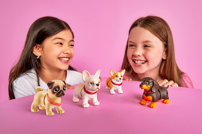 Pets Alive Booty Shakin' Pups (Corgi & Pug) by ZURU, Interactive Mini Dog Toys That Walk, Waggle, and Booty Shake, Electronic Puppy Toy for Kids and Girls (2 Pack) - Image 2