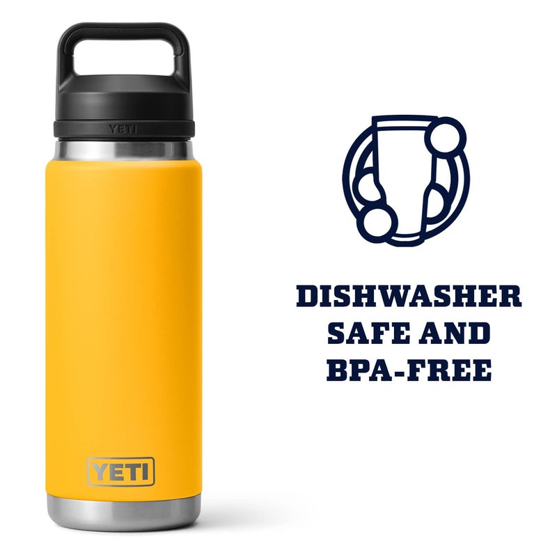 YETI Rambler 26 oz Bottle, Leakproof, Vacuum Insulated, Stainless Steel with Chug Cap, Alpine Yellow - Image 5