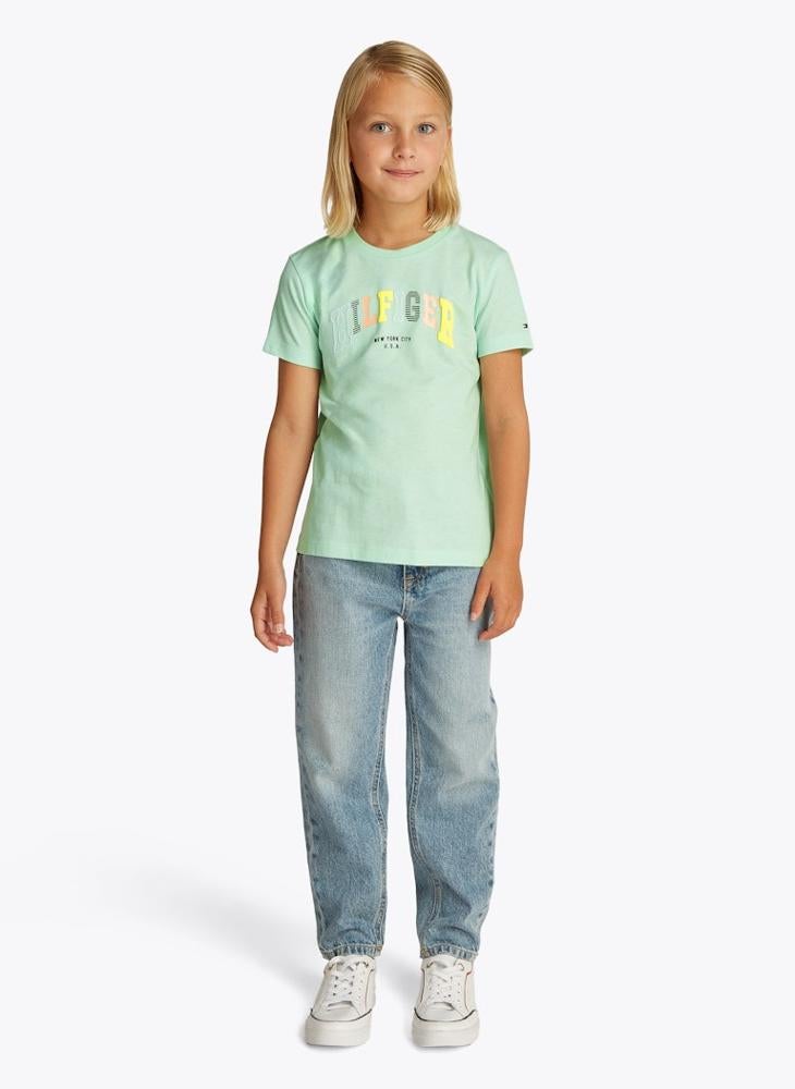 TOMMY HILFIGER Kids Varsity Crew Neck T-Shirt  - Image 1