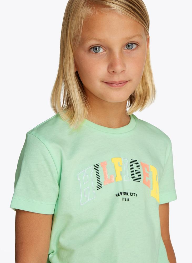 TOMMY HILFIGER Kids Varsity Crew Neck T-Shirt  - Image 3