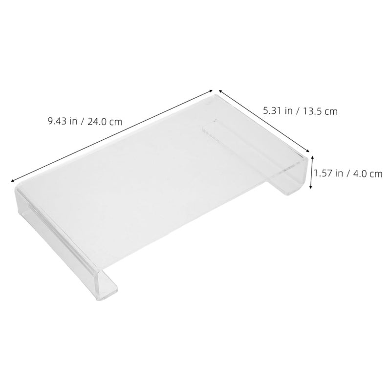 Clear Acrylic Bathroom Tray Organizer For Perfume Lotion And Makeup Storage - Image 3
