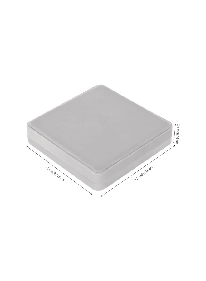 The Bros Velvet Jewelry Set Box, Velvet Gift Box for Bracelet Necklace Earring Ring (Grey)  - Image 5