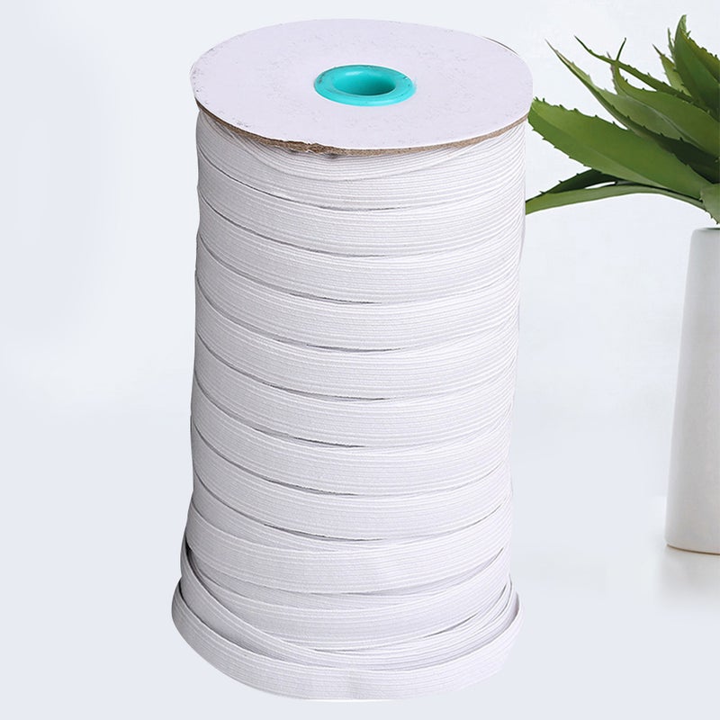 1PC DIY Elastic Band Ear Hanging Band Replacement Elastic Band (White, 9mm/ ) - Image 1