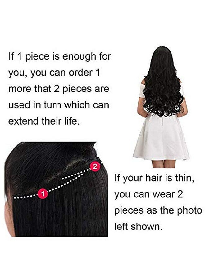 بارادايس وصلات شعر Paradise® 5 مشابك ¾ رأس قطعة واحدة للنساء بلمسة نهائية غير لامعة بدون لمعان إضافي وصلات شعر للفتيات لزيادة الطول والحجم على الفور (أسود) - Image 4