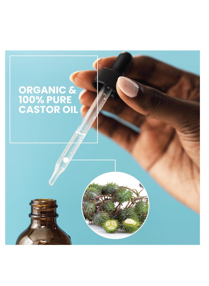 Eva Naturals Eva Naturals Castor Oil (2oz) - Promotes Hair, Lash and Brow Growth, Diminishes Wrinkles and Anti-Aging - 100% Pure and Organic for Hair Treatment  - Image 5