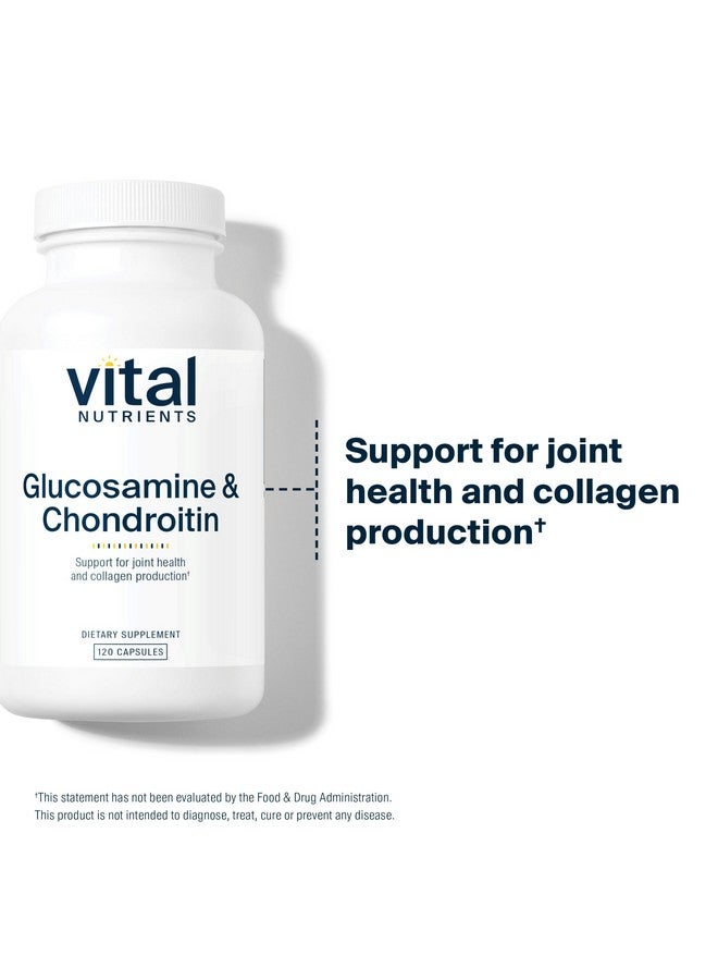 Vital Nutrients Glucosamine & Chondroitin | Healthy Cartilage, Mobility, and Joint Support Supplement | Gluten, Dairy, Soy Free | Non-GMO | 120 Capsules - Image 3