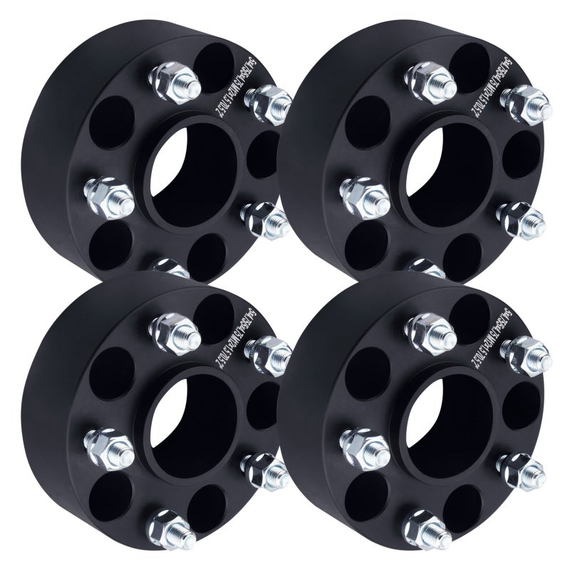 DCVAMOUS 4PC Black 5x475 Hubcentric Wheel Spacers 2 Inch with 12x15 Studs Compatible with Chevy GMC 5 Lug 5x12065 for 19822003 Camaro 19842019 Corvette 19832005 Blazer 19822004 S10