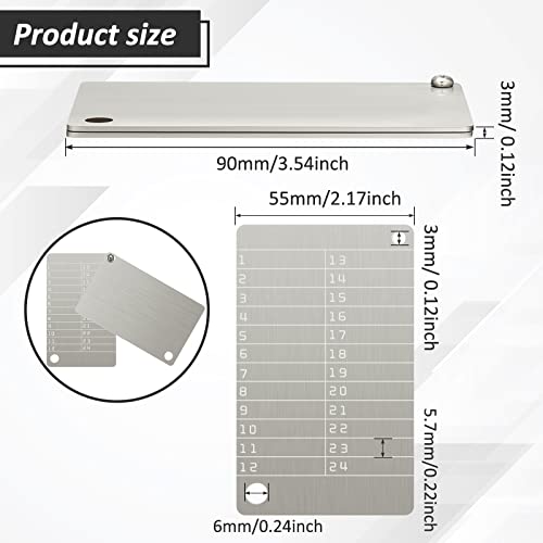 Hotop 4 Plates Steel Wallet Crypto Cryptocurrency Seed Storage Crypto Wallet for Bitcoin Hardware Cold Backup, Compatible with BIP39 Hardware(Stainless Steel Classic Color) - Image 2
