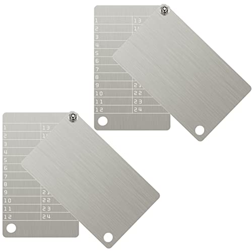 Hotop 4 Plates Steel Wallet Crypto Cryptocurrency Seed Storage Crypto Wallet for Bitcoin Hardware Cold Backup, Compatible with BIP39 Hardware(Stainless Steel Classic Color) - Image 1