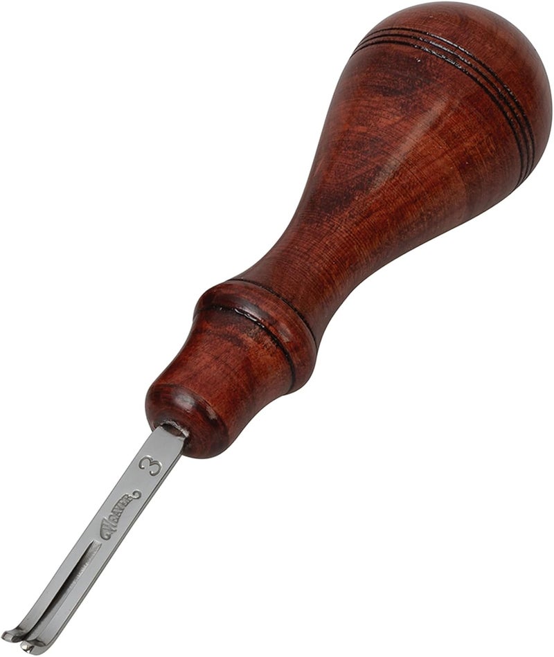 Weaver Leather Supply Leather Edger, Edge Beveler with Angled Tip for Refined Finish, Beveling Tools for Belts, Straps, and DIY Projects - Image 1