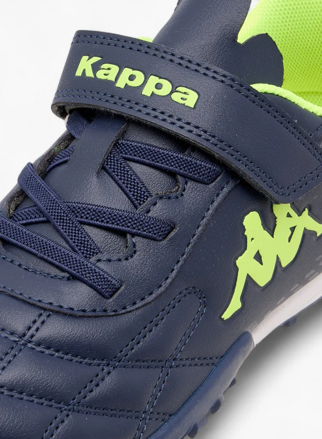 Kappa Boys' Quilted Football Shoes with Hook and Loop Closure
