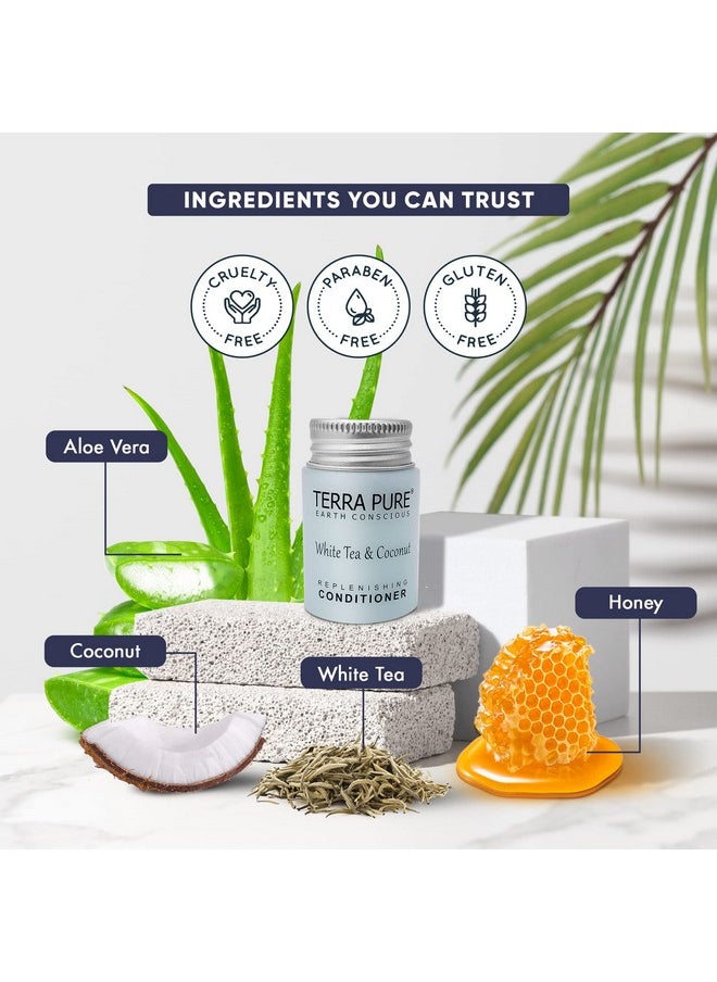 Terra Pure White Tea & Coconut Conditioner Travel Size Hotel Amenities 1 Oz. (Case Of 100)  - Image 5