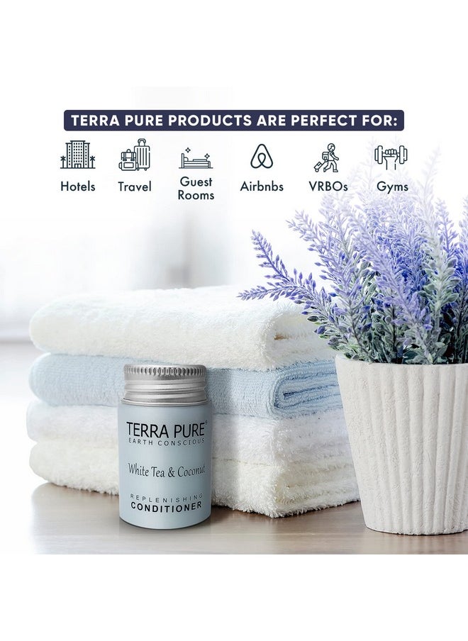 Terra Pure White Tea & Coconut Conditioner Travel Size Hotel Amenities 1 Oz. (Case Of 100)  - Image 3