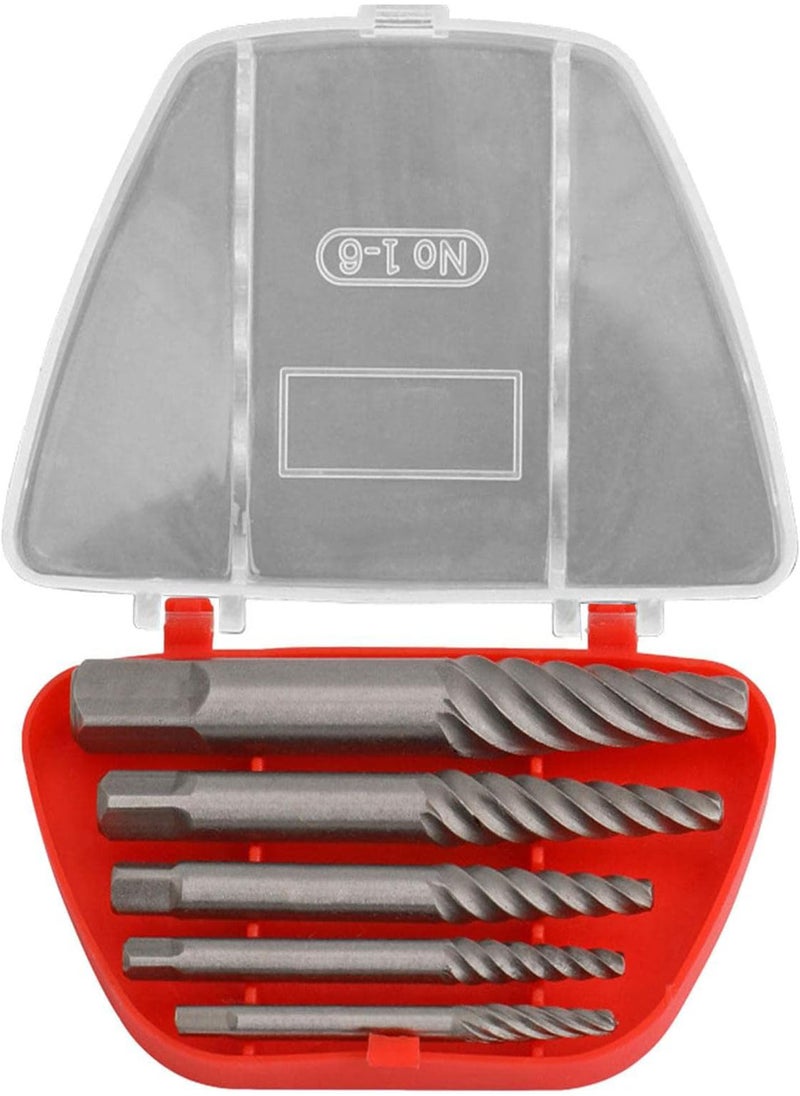 GGOOT - Damaged Screw Extractor Set - High Hardness Stripped Screw Remover - Damaged Screw Extractor Set with Precise Fine-toothed Thread, Broken Bolt Remover Screw Extractors for Bolts Studs - Image 1