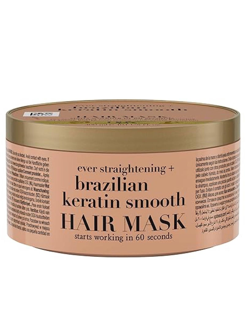 Ogx Ever Straightening And Brazilian Keratin Smooth Hair Mask 287g