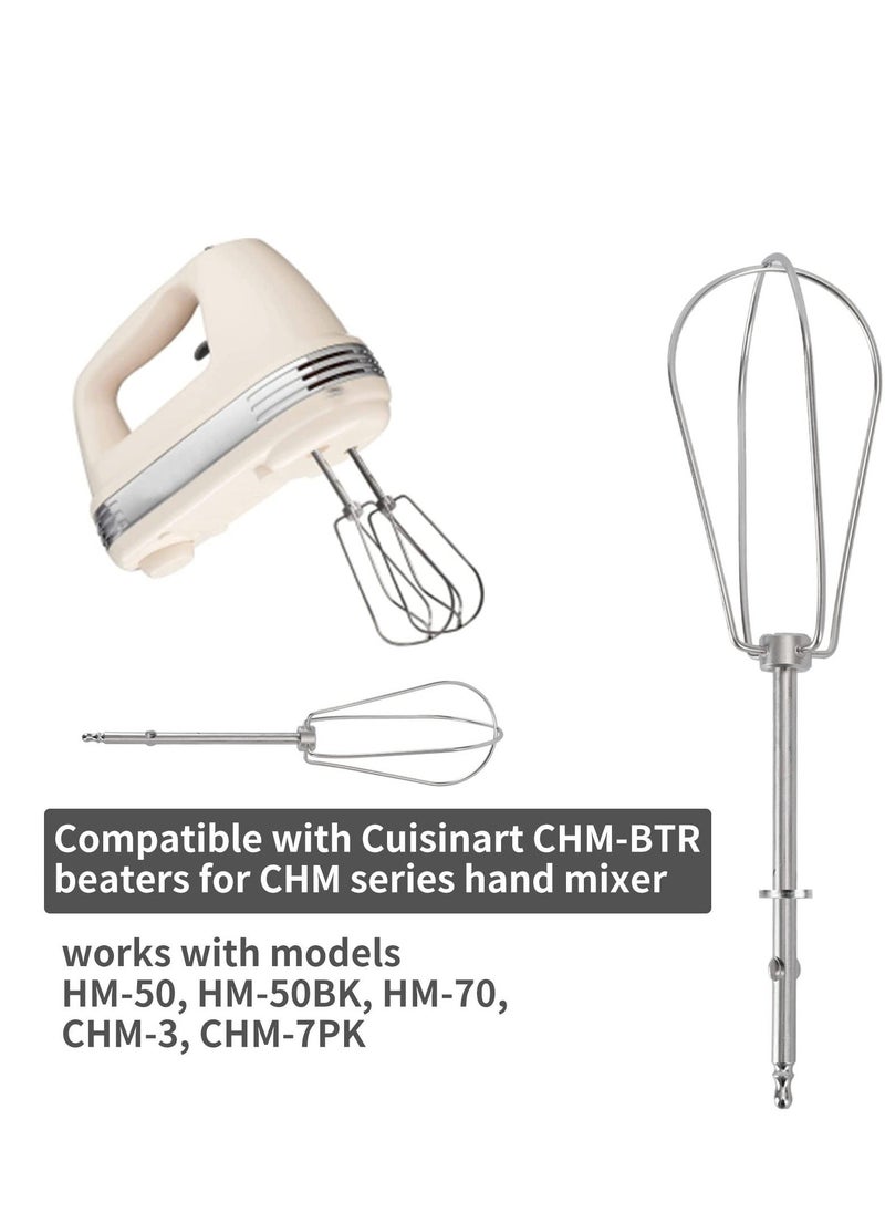 Generic - Hand Mixer Beaters Replacement for CHM Series Hand Mixer, Compatible with Cuisinart CHM-BTR Beaters-HM-50, HM-50BK, HM-70, CHM-3, CHM-7PK, Perfect Fit for Cuisinart Hand Mixer Attachments(2 Pack) - Image 1