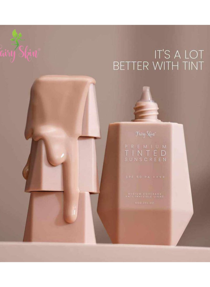 Fairy Skin Premium Tinted Sunscreen SPF50 - Image 2