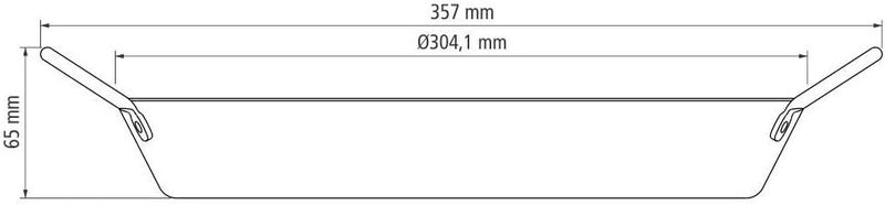 Tramontina Non-Stick Paella Pan with 2 Handles, 30 cm, 2.5 Liters - Image 2