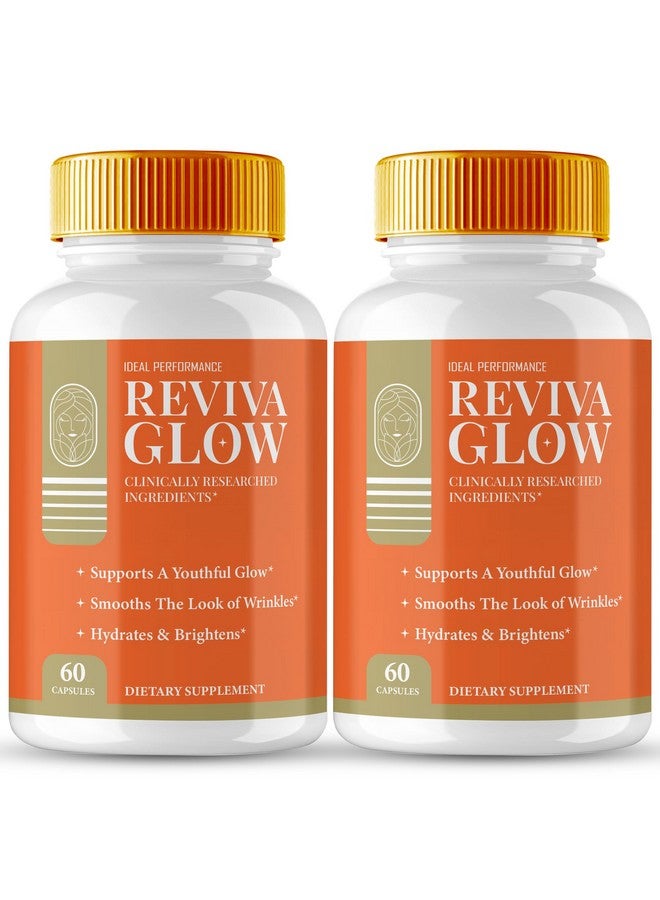 IDEAL PERFORMANCE Reviva Glow Capsules, RevivaGlow Supports Natural Healthy and Glowing Skin Pills - Maximum Strength, Reviva Glow Vitamin Supplement Support Pills, RevivaGlow Support Capsules Reviews (2 Pack)  - Image 1