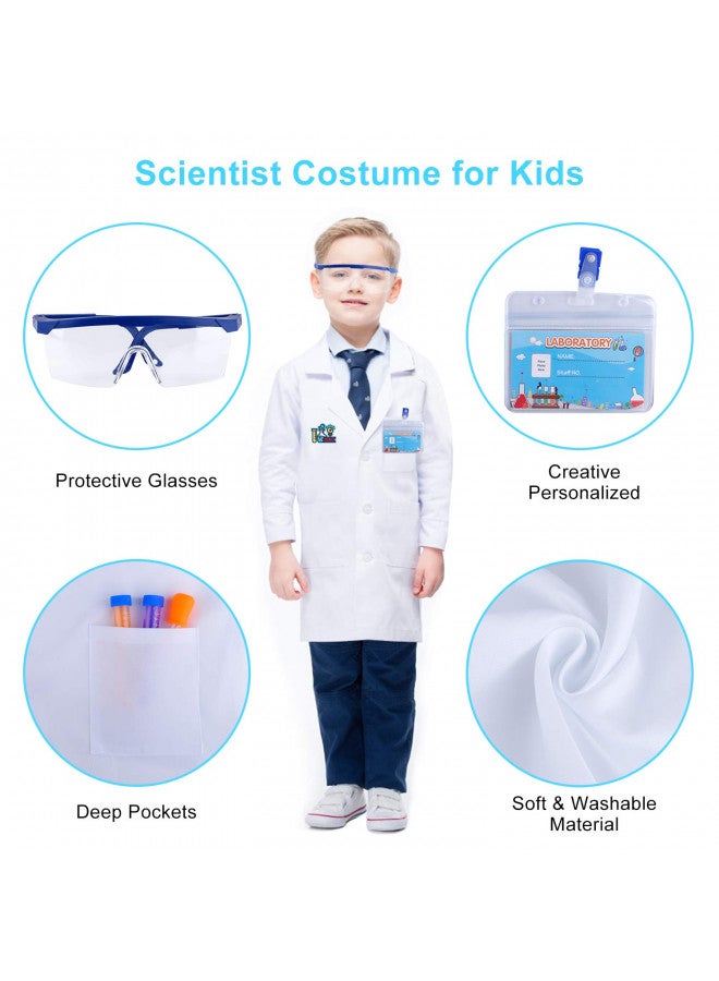 INNOCHEER طقم تجارب علمية للأطفال من INNOCHEER مع معطف مختبر وملابس تنكرية لعالم، ألعاب تمثيل وهدايا للأولاد والبنات من عمر 6 سنوات فما فوق، حفلات عيد الميلاد وأعياد الميلاد. - Image 3