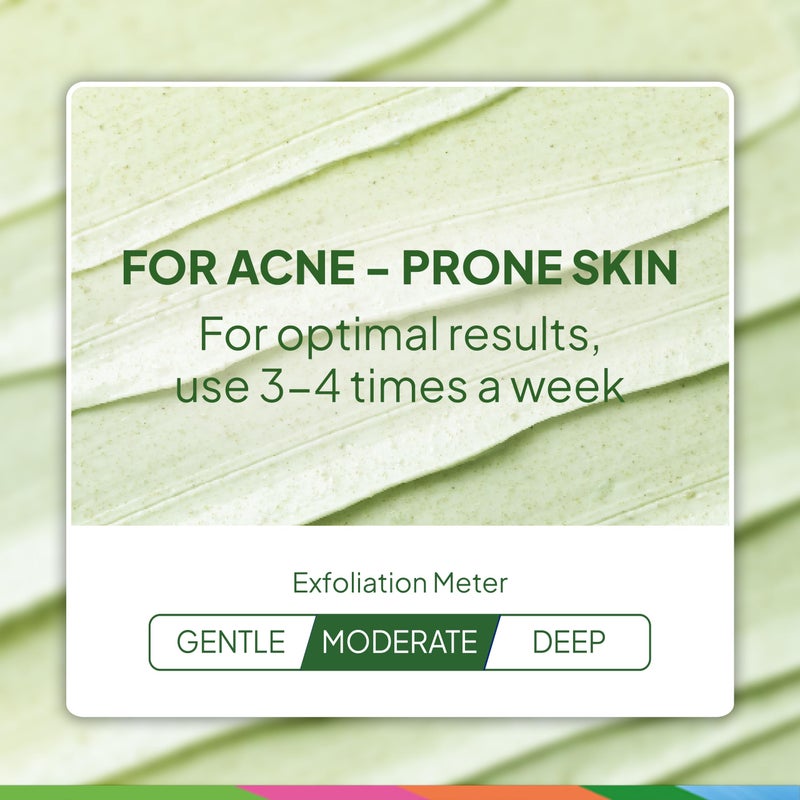 St. Ives Blackhead Clearing Face Scrub, Clears Blackheads & Unclogs Pores, Green Tea & Bamboo, Salicylic Acid Acne Treatment Facial Scrub, Moderate Exfoliator Skin Care with Natural Exfoliants 6 oz - Image 4