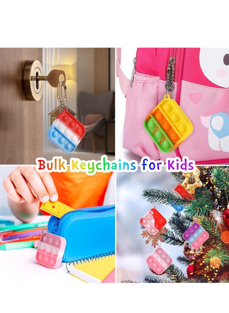 30 Pcs Kids Party Favors Fidget Toys Bulk Fidget Keychain Birthday Party Favors for Kids,Classroom, Party Favors, Goodie Bags Fillers, Birthday Day Gifts and Prize - Image 4