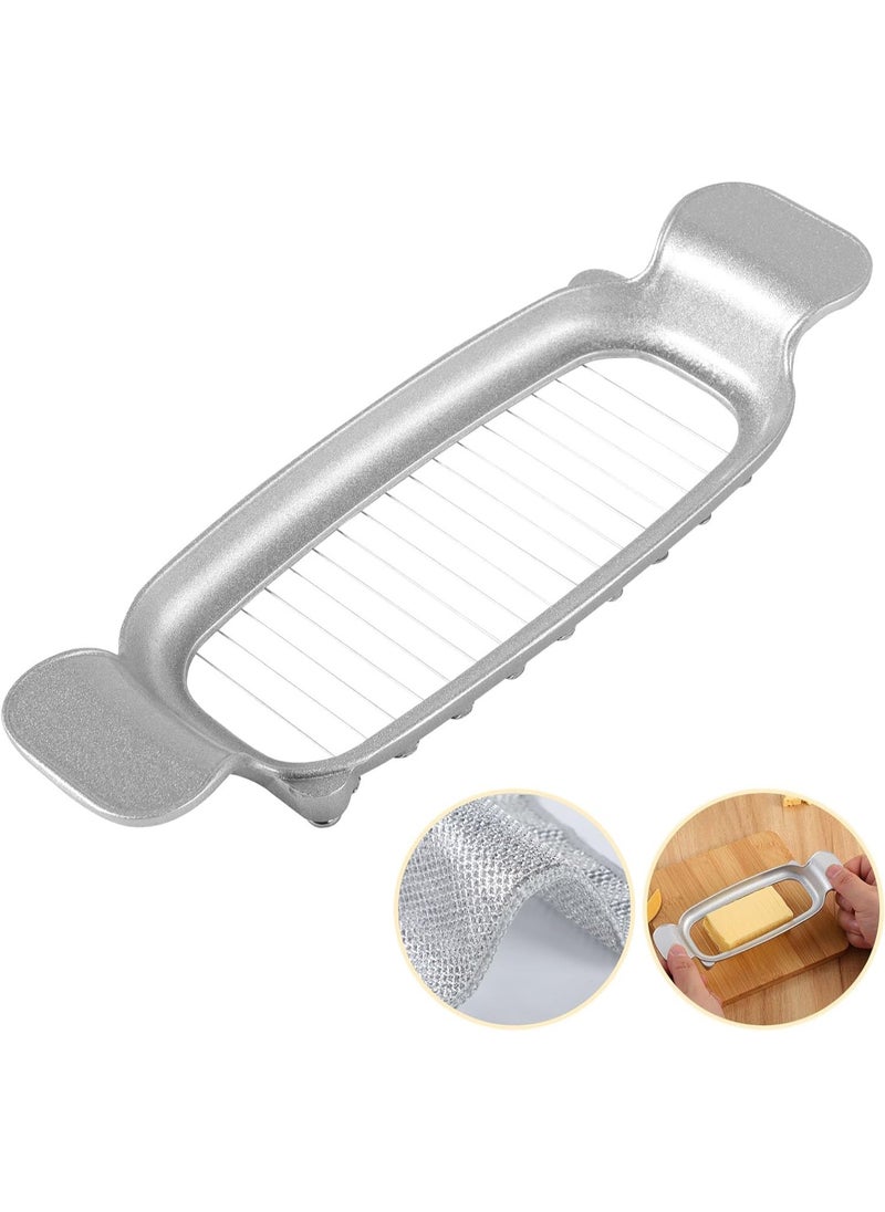LENND - Butter & Cheese Slicer Stainless Steel Multipurpose Cheese Slicer，With Ergonomic Handle, Suitable For Cutting Cheese, Butter, Eggs, Fruit And Other Softer Solid Food Use. - Image 1