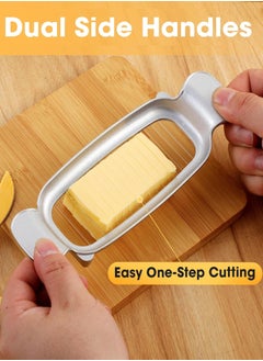 LENND Butter & Cheese Slicer Stainless Steel Multipurpose Cheese Slicer，With Ergonomic Handle, Suitable For Cutting Cheese, Butter, Eggs, Fruit And Other Softer Solid Food Use.  - Image 2
