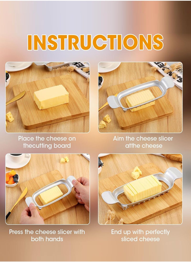 LENND - Butter & Cheese Slicer Stainless Steel Multipurpose Cheese Slicer，With Ergonomic Handle, Suitable For Cutting Cheese, Butter, Eggs, Fruit And Other Softer Solid Food Use. - Image 1
