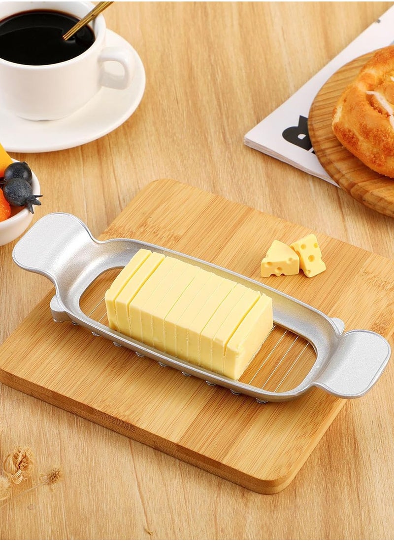 LENND - Butter & Cheese Slicer Stainless Steel Multipurpose Cheese Slicer，With Ergonomic Handle, Suitable For Cutting Cheese, Butter, Eggs, Fruit And Other Softer Solid Food Use. - Image 1