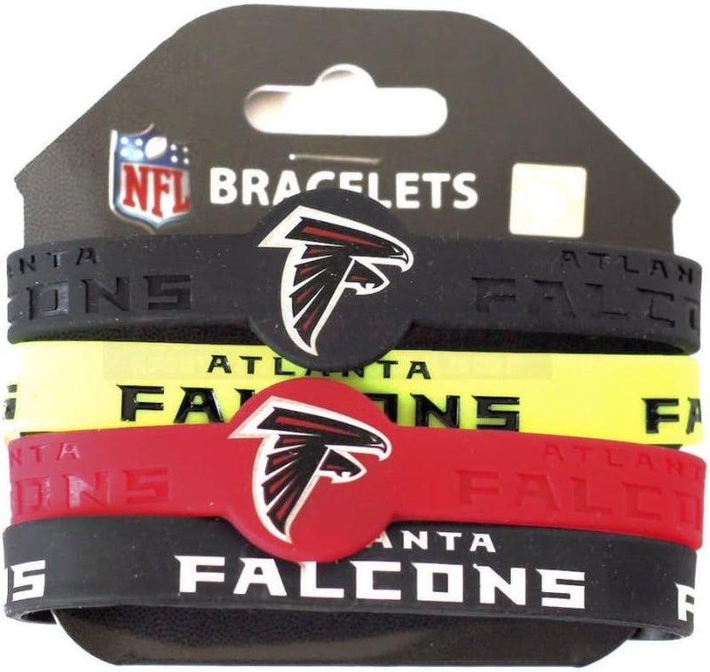 NFL Silicone Bracelets, 4-Pack