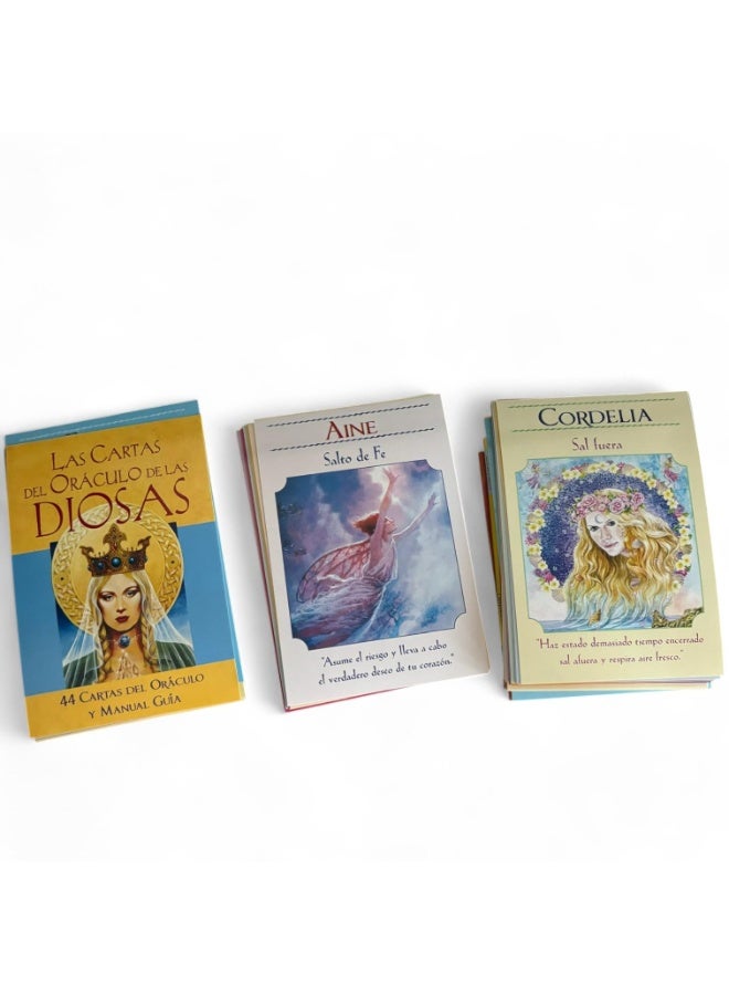 NIBEMINENT Cartas del Oraculo de las Diosas, Spanish edition, Edicion en español, Barajas de oráculo, para principiantes, Spiritual Guide - Image 2