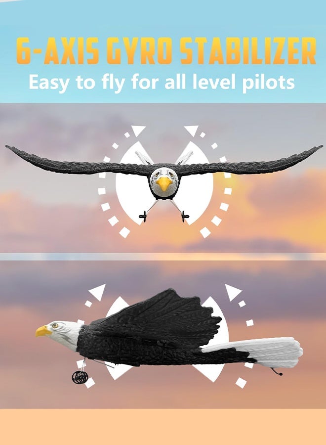 Eworld HW40 RC Glider Plane 2.4G, 420mm Wingspan Remote Control Eagle Aircraft with EPP Foam, Easy to Fly for Boys & Beginners – Includes Battery, Remote & Charger - Image 5