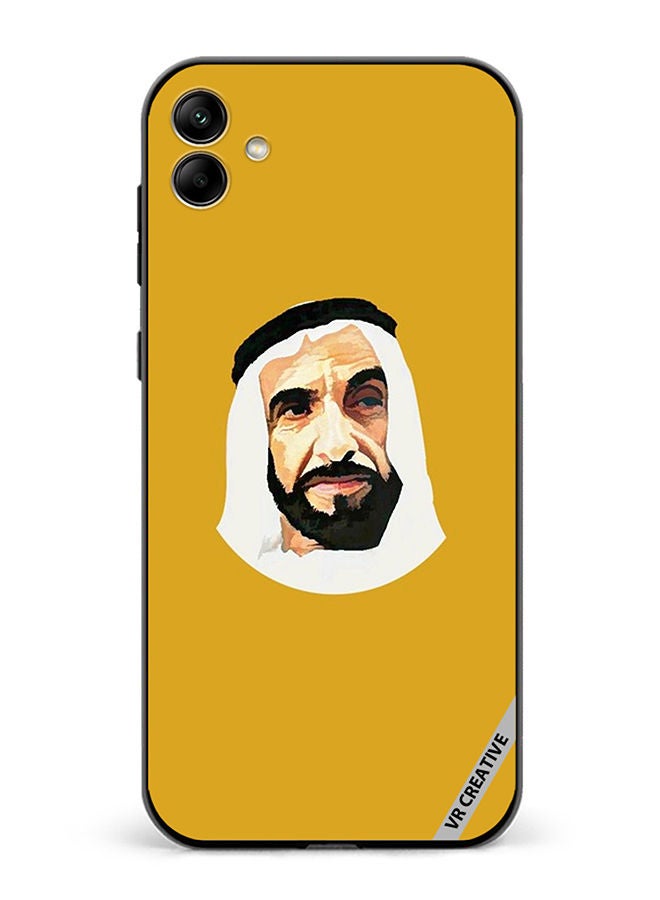 VR CREATIVE غطاء حماية لهاتف سامسونج جالاكسي A04 بتصميم الشيخ زايد بن سلطان آل نهيان متعدد الألوان - Image 1