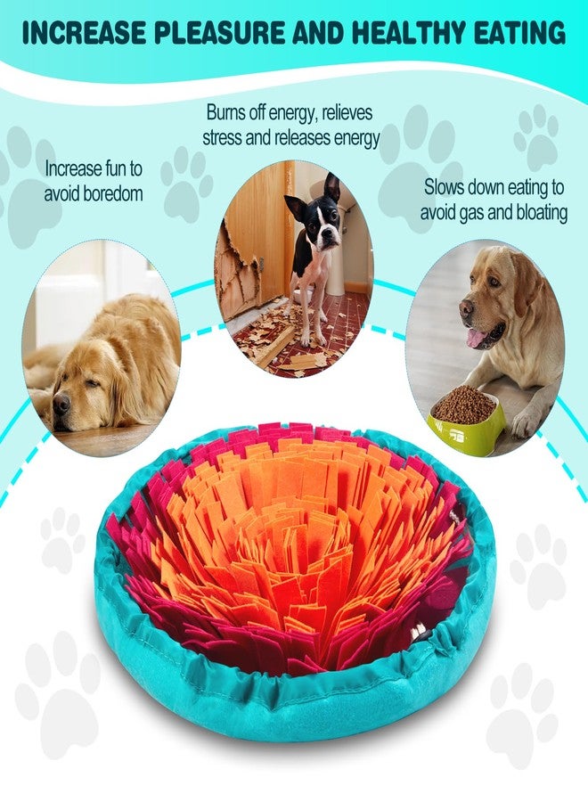 Daxguard Snuffle Mat for Dogs- Boredom Relief Snuffle Mat, Dog Educational Toys, Portable for Indoor & Outdoor Use, Encourages Natural Foraging Skills for Cats, Rabbits & Dogs（Rose Red Orange - Image 5