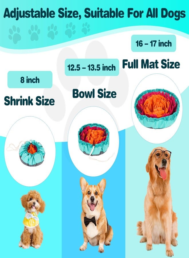 Daxguard Snuffle Mat for Dogs- Boredom Relief Snuffle Mat, Dog Educational Toys, Portable for Indoor & Outdoor Use, Encourages Natural Foraging Skills for Cats, Rabbits & Dogs（Rose Red Orange - Image 3