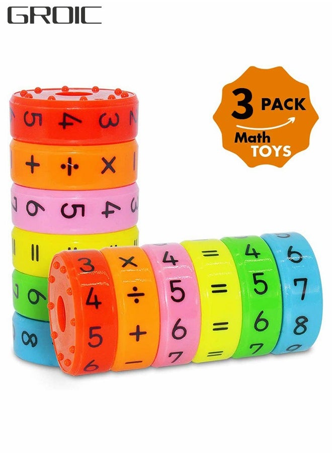 GROIC Learning Activity Center, Learning Toys Math Toys, Children's Magnetic Math Toys Building Block Games, Montessori Counting Tools, Preschool Abacus Math Materials, Educational Early Education Toys  - Image 1