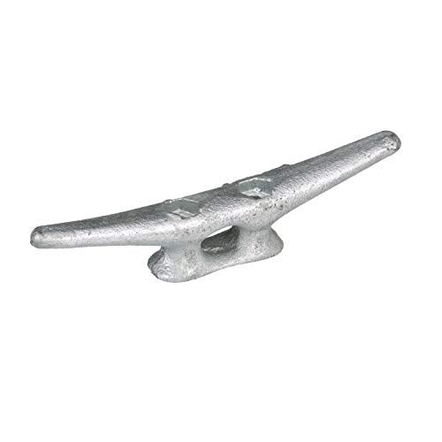 Seachoice Open Base Dock Cleat, Galvanized Gray Iron, 6 in. - Image 3