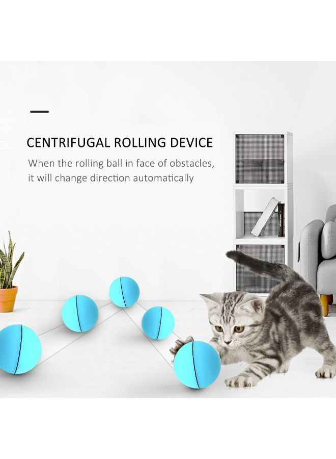 NIBEMINENT Interactive Rolling Ball Toy For Cat Blue 8 x 7.5 8centimeter - Image 3