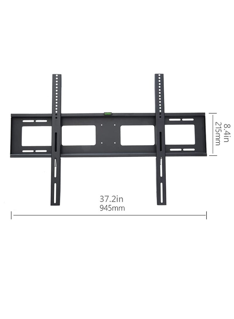 ELTRAZONE TV Mount Fixed TV Wall Mount Bracket Wall-mounted TV Stand with Spirit Level and Anti-drop Baffle Suitable for Most 60-100 Inch TVs Up to VESA 900x600mm - Image 2