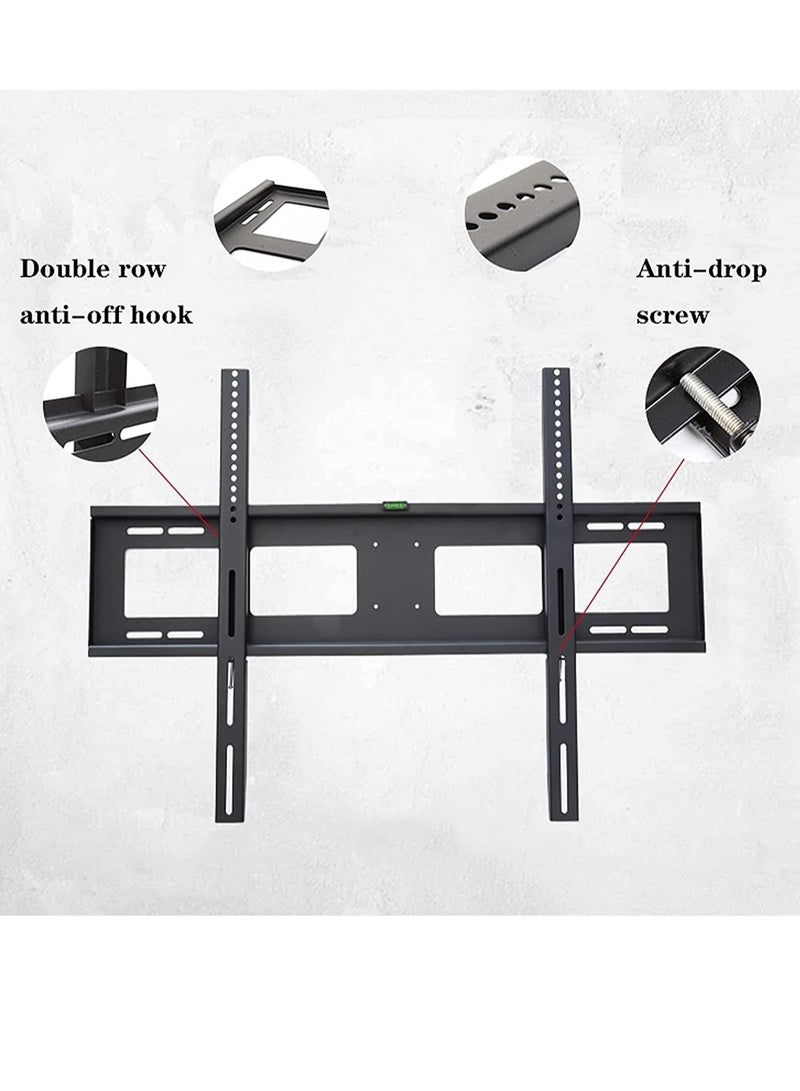 ELTRAZONE TV Mount Fixed TV Wall Mount Bracket Wall-mounted TV Stand with Spirit Level and Anti-drop Baffle Suitable for Most 60-100 Inch TVs Up to VESA 900x600mm - Image 5