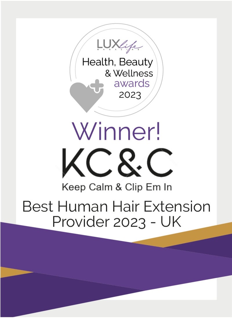 Keep Calm and Clip Em In - Pink Highlight - Clip-in Real Human Hair Extension - Image 1