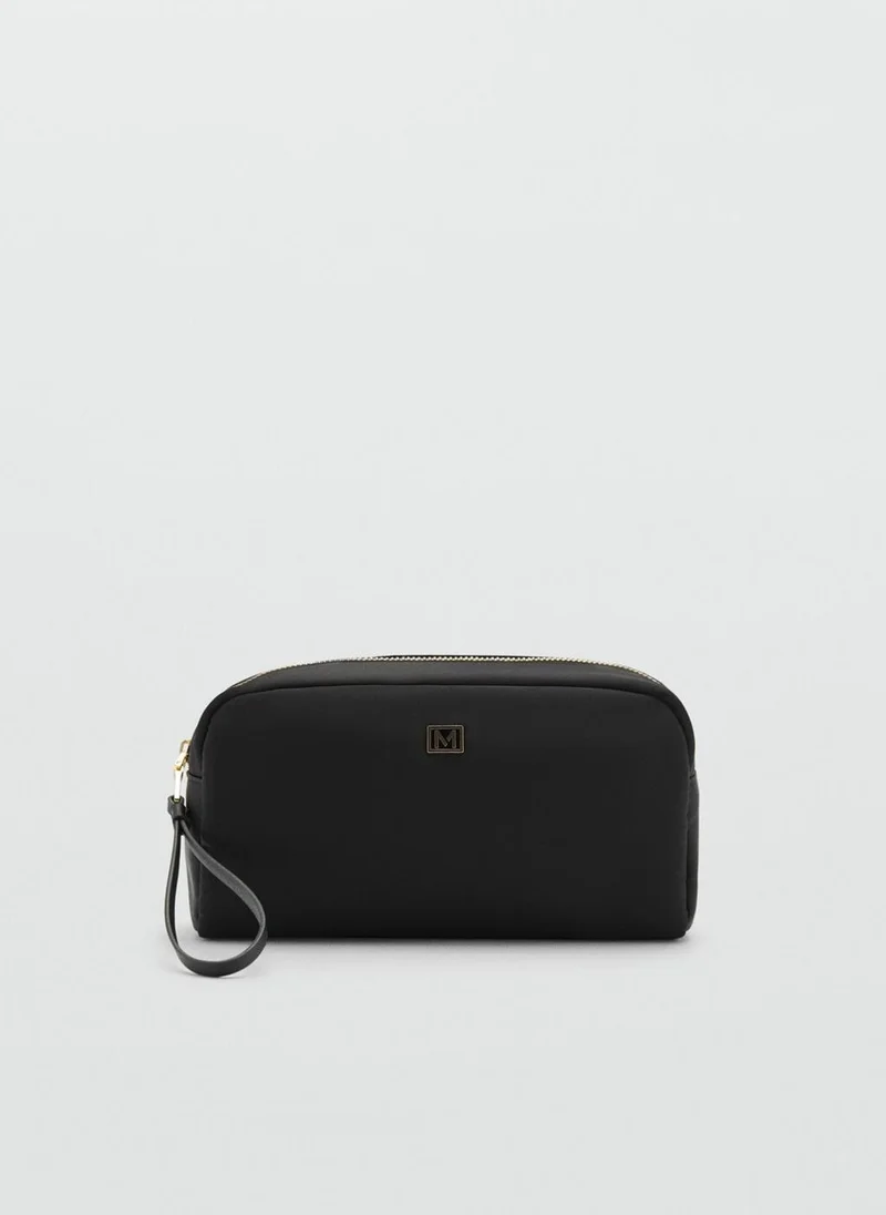 MANGO Zipped nylon cosmetics bag