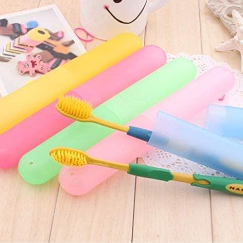 COOKVITA Plastic 4 Pcs Bathroom Tooth Brush Holder Tube Cap Cover Protect Case Box Toothbrush - Made in India (Cover - Multicolor) - Image 4
