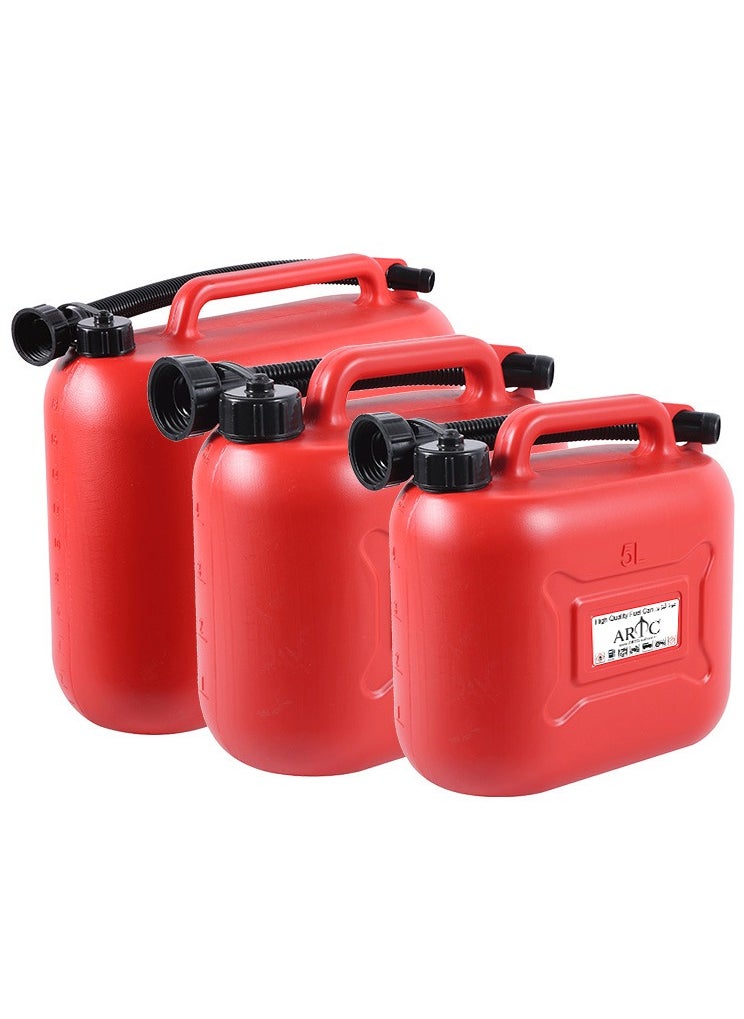 ARTC ARTC Heavy Duty Petrol, Oil, Diesel Container And Fuel Jerry Can And Storage Tank, Red, 5 Liter  - Image 3